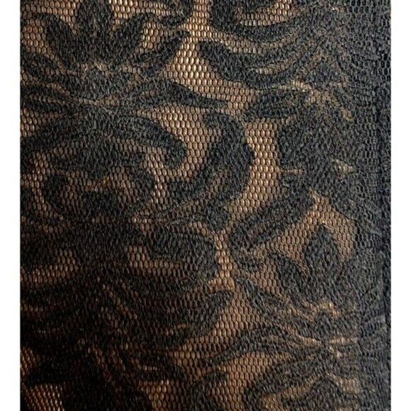 BCBGMaxAzria Ceara Mini Dress 2 Black Lace Cocktail Short Sleeve LBD NEW - Picture 6 of 11